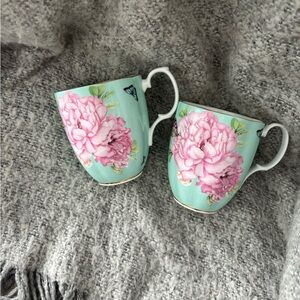 Stunning Miranda Kerr For Royal Albert Floral Teacups with Pink Peonies